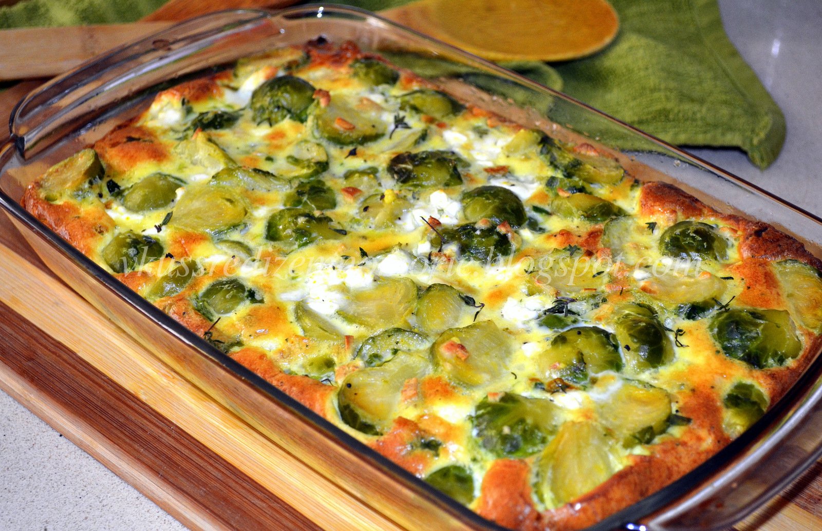 Пирог с брюссельской капустой